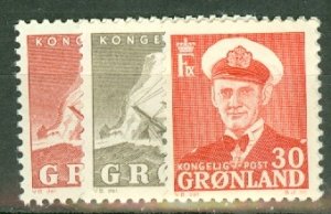 GO: Greenland 28-38 most mint (33 used) CV $87; scan shows only a few