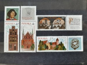 Poland 1971 MNH Stamps Scott 1818-1821 Nicolaus Copernicus Astronomy Space Touri