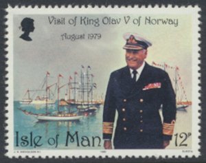 Isle of Man  SG 179  SC# 176 MNH  Norway  King Visit see details & scans