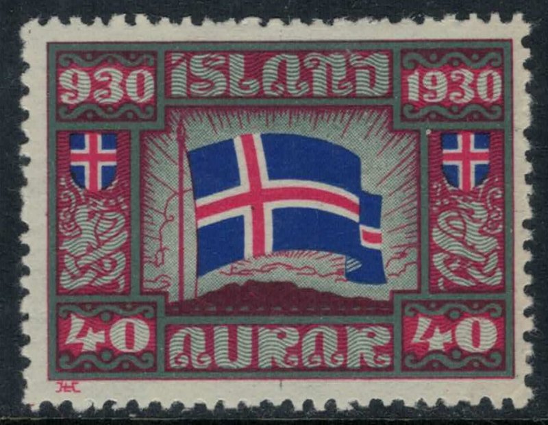 Iceland #161*  CV $7.50