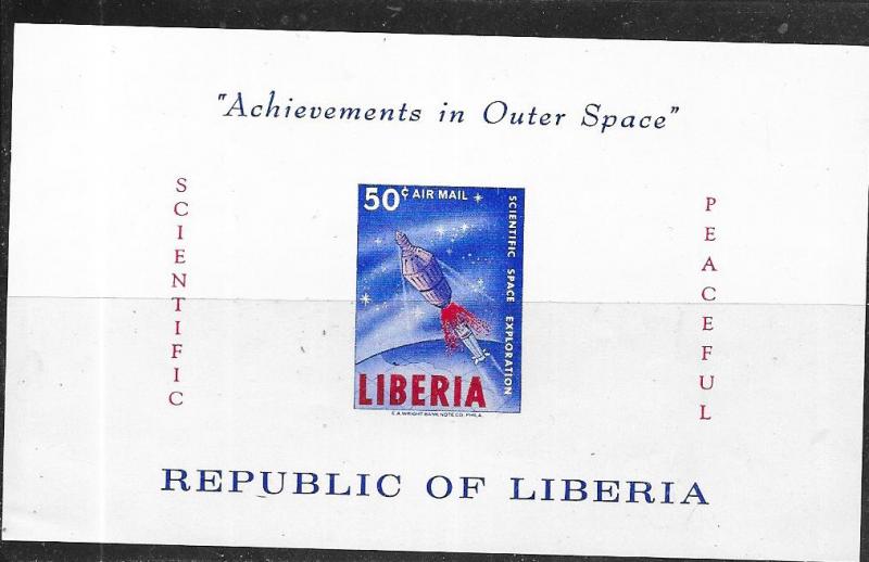 Liberia #C162  50c   Achievements in Outer Space S/S (MNH) CV$9.00