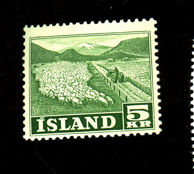 ICELAND 268 MINT FVF OG NH  Cat $53