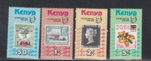 Kenya # 154-157, Stamp on Stamp, Rowland Hill, Mint NH, 1/2 Cat.