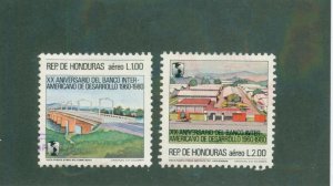 Honduras C729-730 USED BIN $1.50