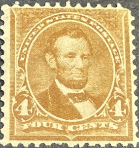 U.S.# 280-MINT/HINGED--SINGLE--ROSE BROWN--1898