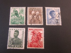 Papua New Guinea 1952 Sc 122-4,126-7 FU