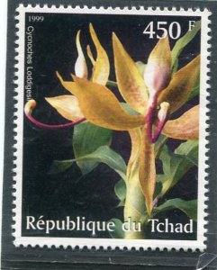 Chad 1999 ORCHIDS 1 value Perforated Mint (NH)