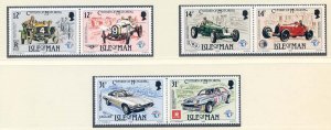 1985 Isle of Man SG290/SG295 Century of Motoring Set Unmounted Mint