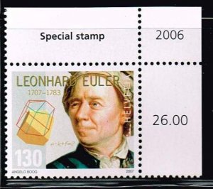 Switzerland 2007,#1257 MNH. 300th Anniversary of Birth of Leonhard Euler