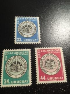 Uruguay sc C176-C178 MNH