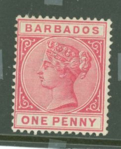 Barbados #61a var  Single