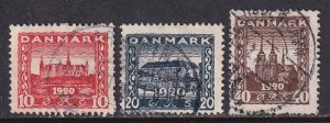 Denmark (1920) Sc 156-8 used