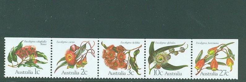 Australia  1982 Eucalypts Flowers SC 848-852 SG 870-874