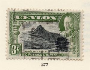 Ceylon 1935 Early Issue Fine Used 3c. 258985