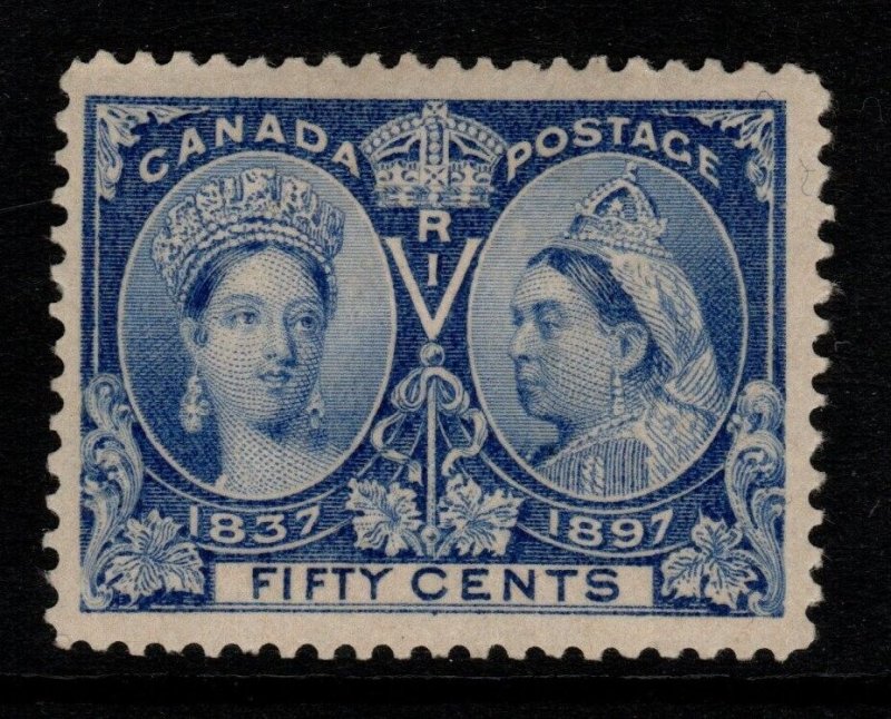 CANADA SG135 1897 50c BRIGHT ULTRAMARINE MTD MINT 