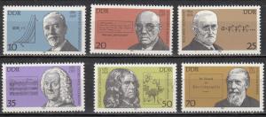 East Germany - 1981 Famous German Sc# 2179/2184- MNH (382)