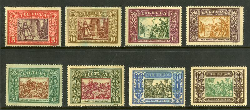 LITHUANIA 264-271 MH SCV $70.00 BIN $45.00 RELIGION