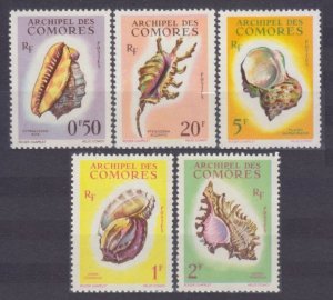 1962 Comoro Islands 42-46 Marine fauna - Sea Shells 19,00 €