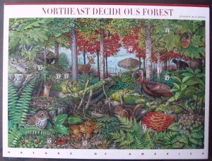 US #3899, 37c Deciduous Forest,  Sheet, VF mint never hinged, Fresh Sheets,  ...