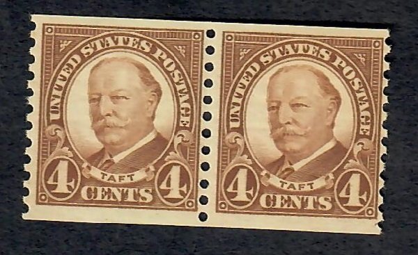 687 Taft MNH Coil Pair