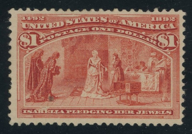 USA 241 - 1 Dollar Columbian - F/VF app Mint Hinged OG - minor faults