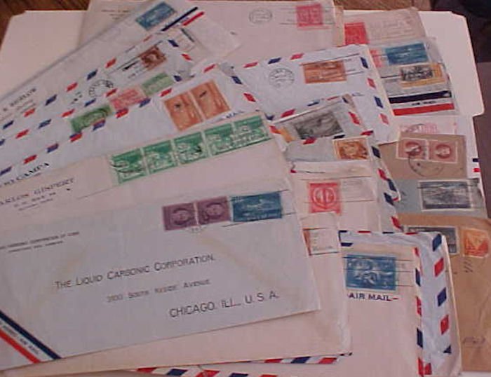 CUBA  46 COVERS  1940's  MOSTLY TO USA INCLUDES  2 REGISTERED