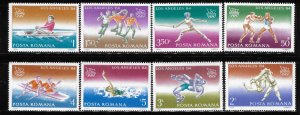 Romania 1984 MNH Stamps Scott 3202-3209 Sport Olympic Games Canoeing Handball
