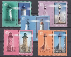 Romania STAMPS 2010 Lighthouse MNH full set labels Constanta Tulcea BLACK SEA