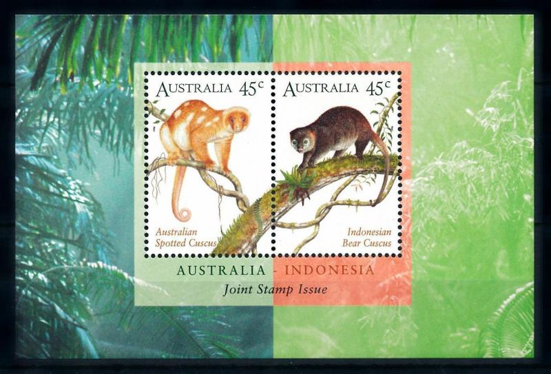 [73533] Australia 1996 Wild Life Cuscus Joint Issue Indonesia Sheet MNH