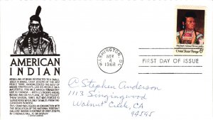 #1364 American Indian Chief Joseph  – Anderson Cachet Addressed to Anderson...