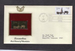 2363 Best Friend of Charleston, FDC PCS Gold Replica addressed