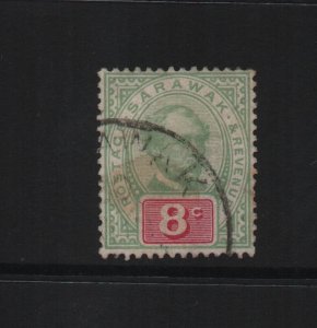 Sarawak 1888 SG14 8 cents no watermark used