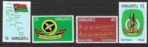 VANUATU SG318/21 1981 ANNIVERSARY OF INDEPENDENCE  MNH