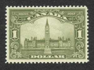 Canada Scott 159 Unused HOG - 1929 $1 Parliament Building - SCV $300.00