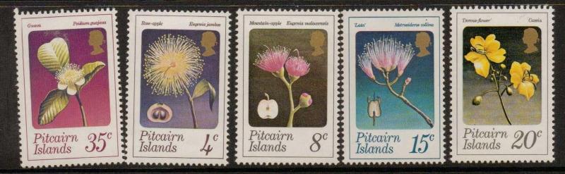 PITCAIRN ISLANDS SG126/30 1973 FLOWERS MNH