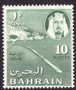 1964 Bahrain Sheik Isa bin Sulman Al Khaifah / Airport 10r issue MNH Sc# 140 $19