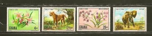 Ghana SC#402-405 Flora and Fauna 1970 Mint Never Hinged