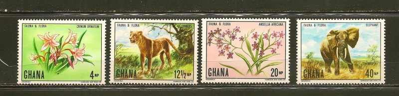 Ghana SC#402-405 Flora and Fauna 1970 Mint Never Hinged