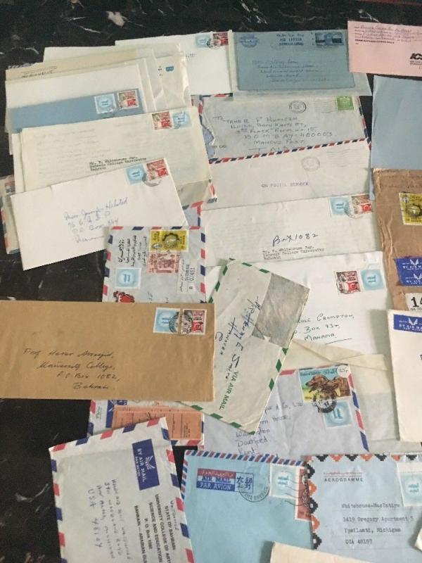 Massive Collection Bahrain Cover Lot Rare Airmail