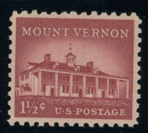 US Stamp #1032 Mount Vernon 1-1/2c - PSE Cert - GEM 100 - MNH - SMQ $475.00