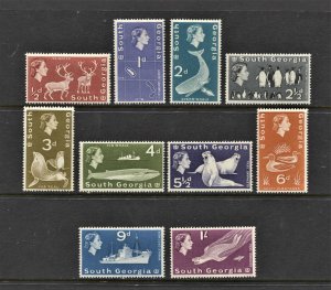 STAMP STATION PERTH -South Georgia #1-10 Short Set MNH OG VF Definitive Issue