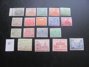 GERMANY BERLIN 1949 MNH SC 9N42-60 BUILDINGS SET XF 750 EUROS (117)