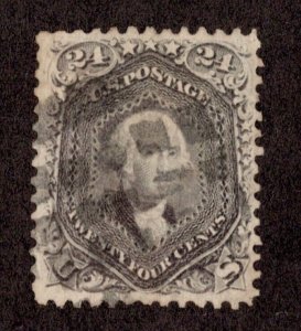 *KAPPYSstamps 17166 GENERAL ISSUES SCOTT 78a .24 GREYISH LILAC USED VF-XF  $400