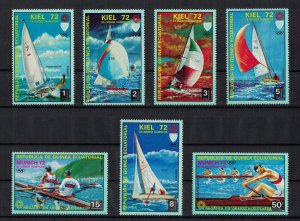 GUINEA EQUATORIAL 1972 - Olympics, nautic sports / complete set MNH