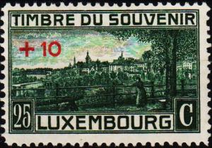 Luxembourg. 1921 25c+10c S.G.211 Mounted Mint