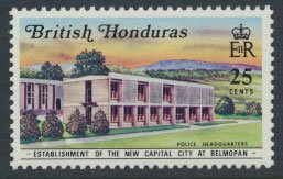 British Honduras SG 305 SC # 273 MLH  New Capital City Belmopan  see scans