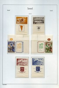 ISRAEL TAB YEAR SELECTION 1950/76 COMPLETE NO BKLETS MINT NH MOUNTED ON PAGES