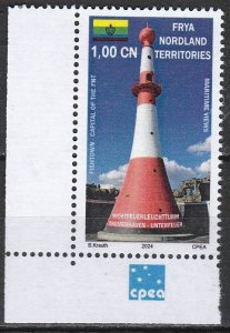 FRYA NORDLAND TERR.  - 2024 - Lighthouse - Perf 1v - M N H - Private Issue