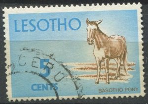 Lesotho Sc#98 Used, 5c bl & brn, Definitives 1971 (1971)