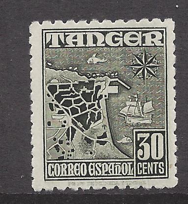 Spanish Morocco (Tangier), L18, Old Map Single,**MNH**